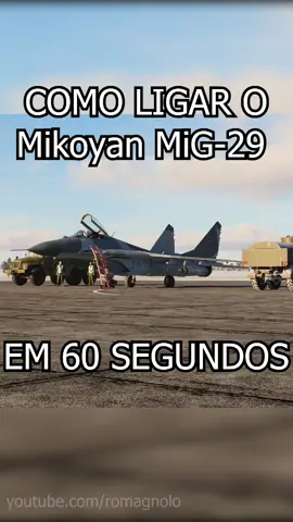 Como ligar o Mykoyan MiG-29 em 60 segundos #dcs #dcsworld #simulador #mig29 #forcaaereabrasileira 