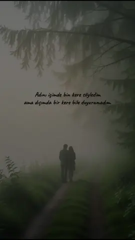 Adını içimde bin kere söyledim ama dışımda bir kere bile duyuramadım… Kalbim her an seni fısıldıyor, ama dudaklarımda sessizliğe mahkûm kalıyor. İçimde yankılanan binlerce ses, dışarıda tek bir kelimeye bile dönüşemiyor. Belki de en ağır yük, içimde taşıdığım bu sessiz çığlıklar. ✨ Her gün kalbine dokunacak duygusal sözler paylaşıyorum, takip etmeyi unutma. @senidegilbiziozledim 🎶 Ruhuna tercüman olacak şarkılarımı burada bulabilir, Spotify’da da dinleyebilirsin. @neep.mp3 #özlem #aşk #sensizlik #hüzün #aşksözleri                        