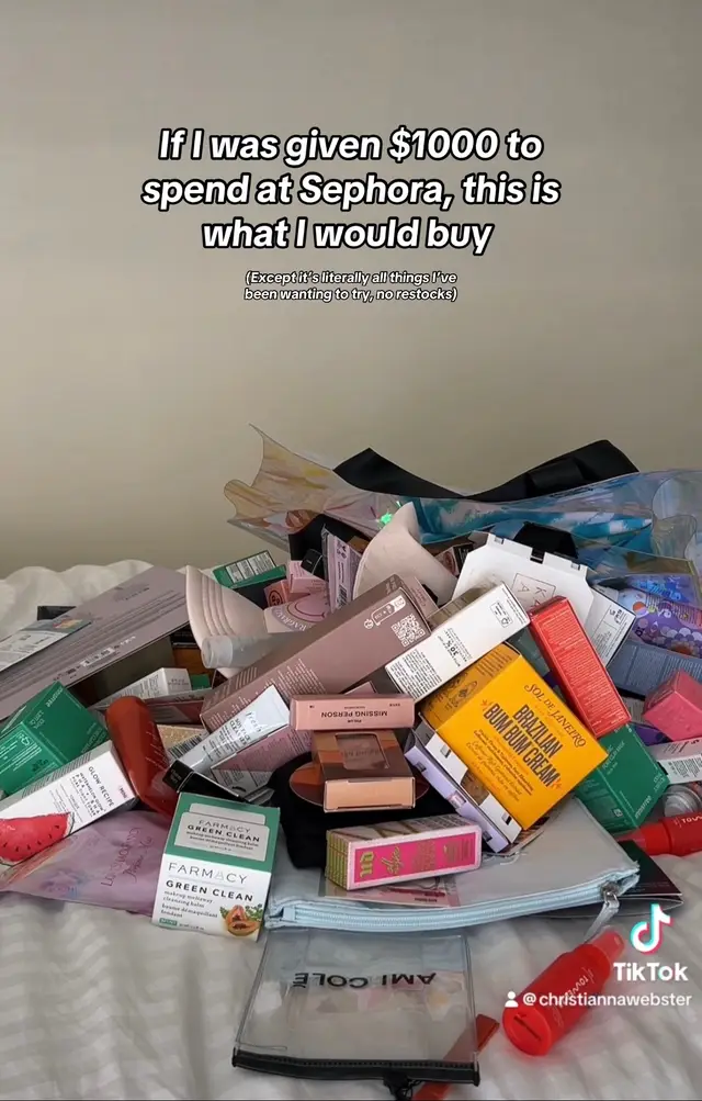 #sephora #mikaylanogueira #sephorahaul @Josie Maran @THE OUAI @m.ph by Mary Phillips @Ciele Cosmetics @Crown Affair @Jo Malone London @Saie @Westman-Atelier @Phlur Fragrances @makeupbymario @Natasha Denona @LoveShackFancy @The 7 Virtues Perfume @Haus Labs @MERIT Beauty @Glossier @MakeUpForEverUSA @Diorbeauty @Tower 28 Beauty @ILIA Beauty 