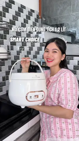 Nồi cơm điện SMARTCHOICE dung tích 1,2 lít lòng nồi có phủ ceramic chống dính #thuytienmientay #smartchoice #noicomdien #noicomdiensmartchoice #ceramic 