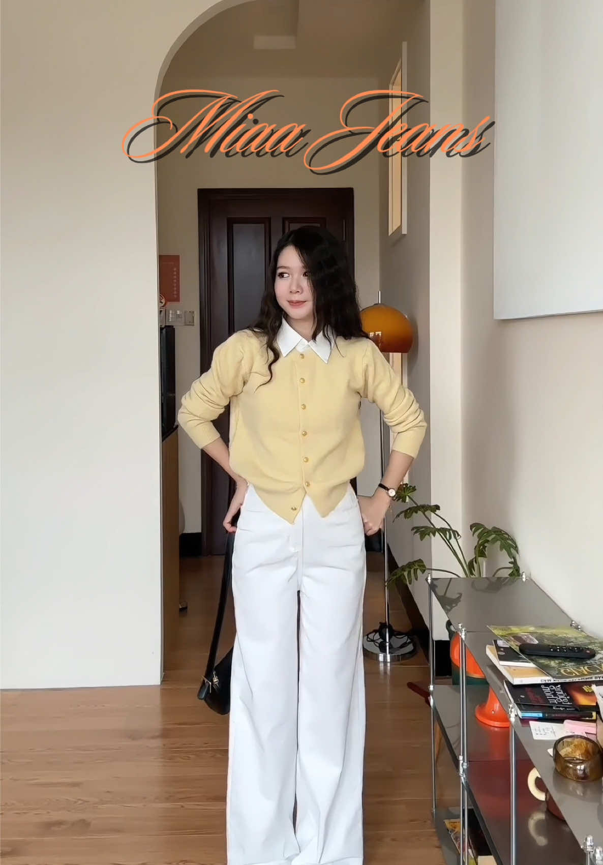 Chiếc quần trắng thứ n. #fyp #viral #miaajeans #quanjeansnu #quanongrong 