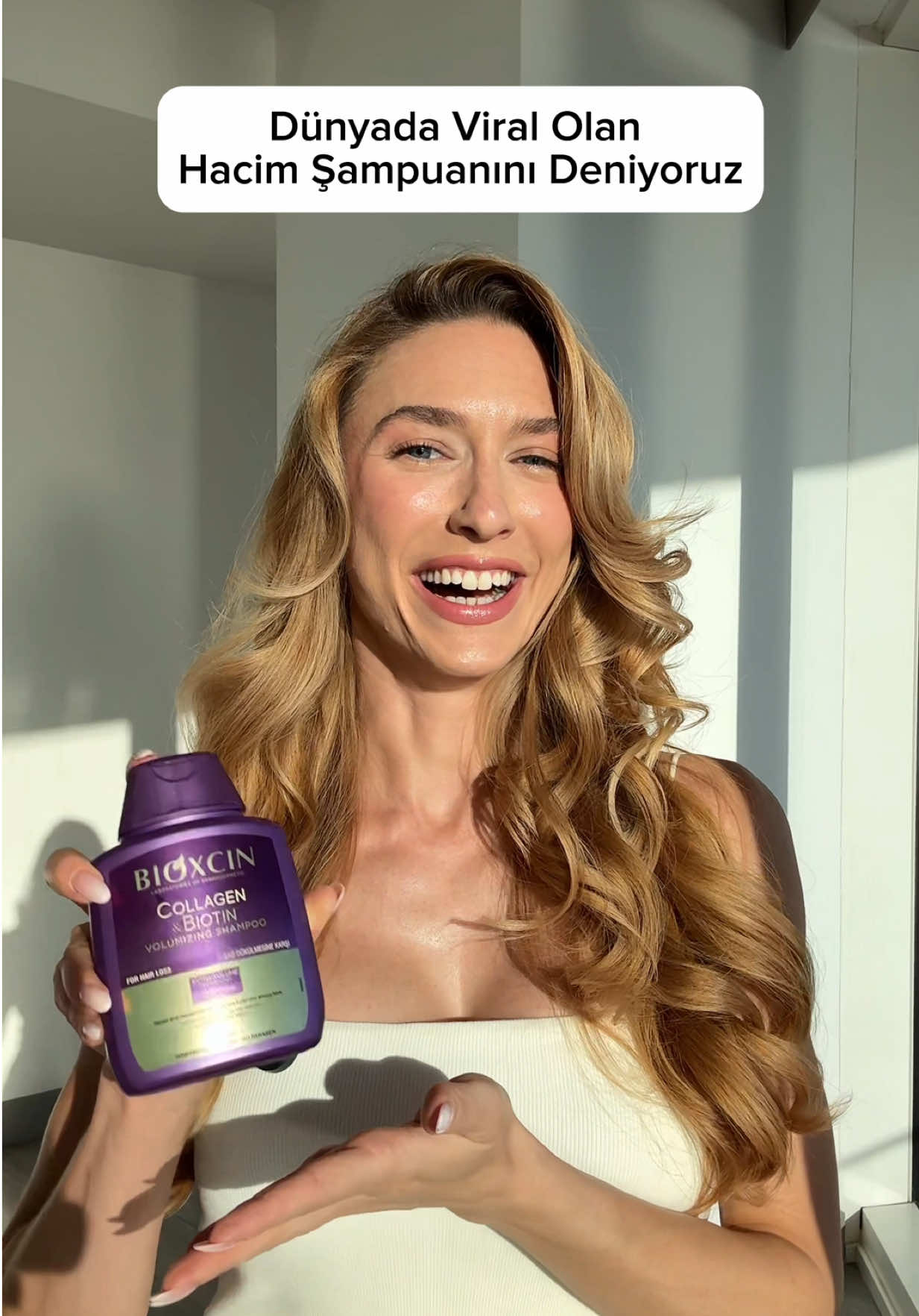 Dünyada viral olan Bioxcin Collagen Biotin Şampuan’ı eczanelerden al, sen de saçlarını kurut, dönüşümünü #bioxcinlehacimlen etiketi ile paylaş ve bana meydan oku! 💪✨ @Bioxcin #işbirliği #hacimlisaçtüyom #bioxcin #turkishpharmacy