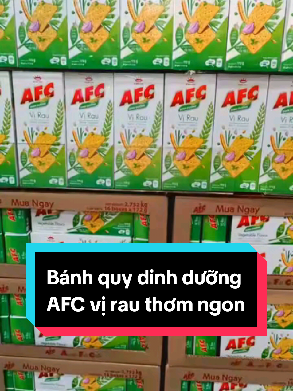 Bánh AFC vị rau. Giòn rụm, thơm ngon, dinh dưỡng.  #AFC #dinhduong #ngon #anvat #xuhuong 