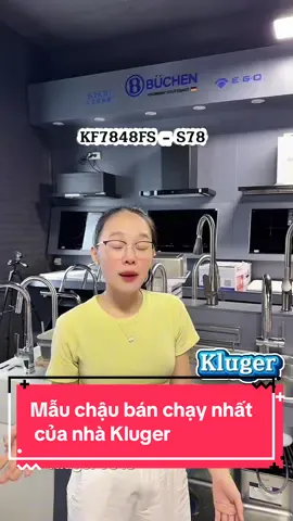 Chậu rửa bát 1 hố Kluger KF7848fs-S78 #bephongquan #fyp #kluger #xuhuong #chauruabat 