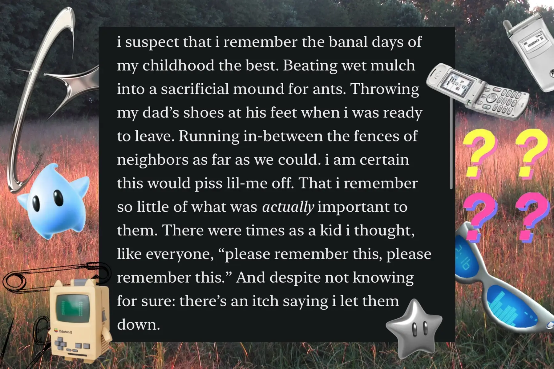 does my memory betray me? on past selves #writing #personalessay #substack 