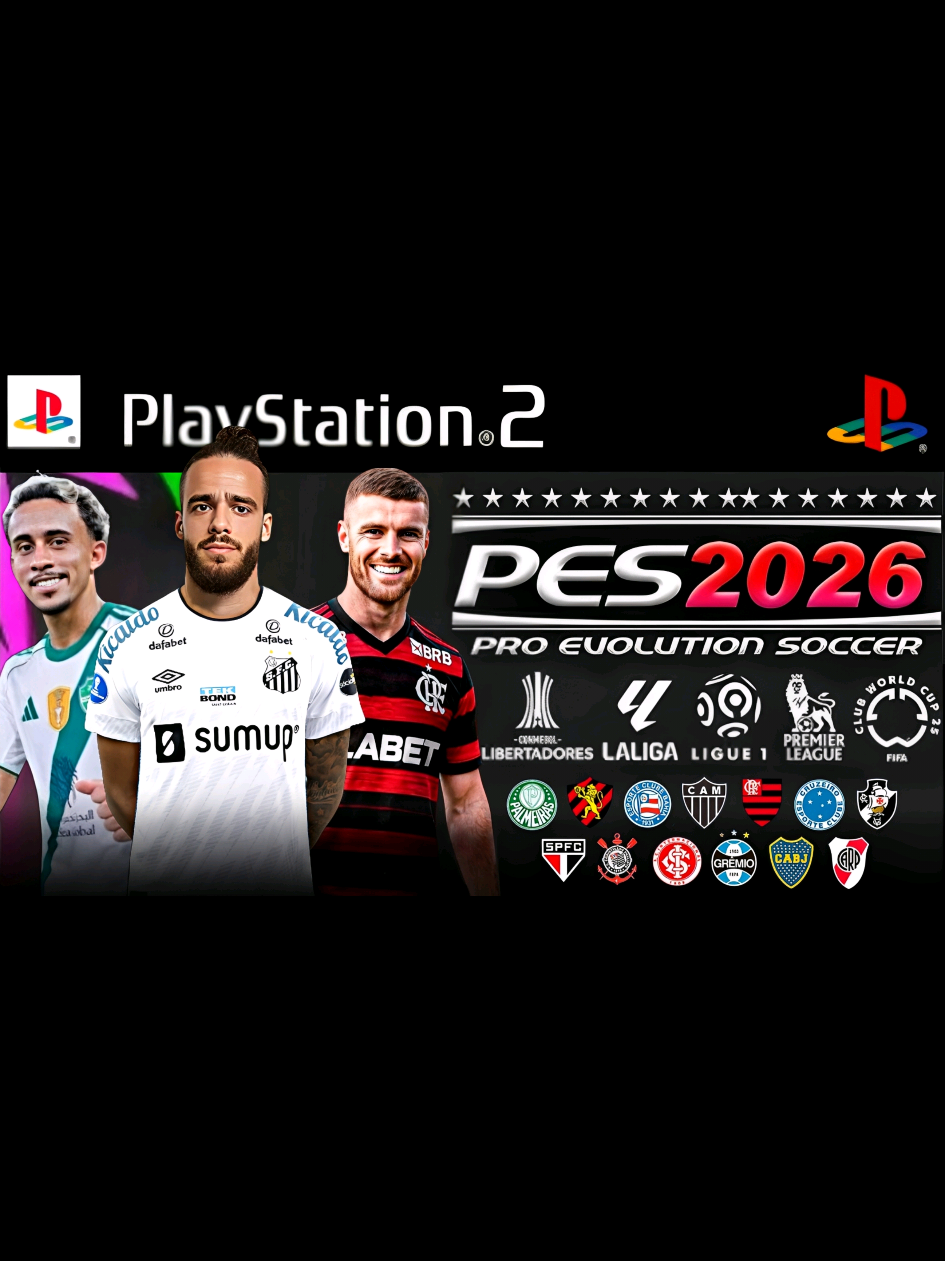 NOVO! PÉS 2026 (PS2) ISO DOWNLOAD DIRETO ATUALIZADO! COM RUMO ESTRELADO AETHERSX2, PC, PSP E OPL✅ #efootball #pesps2 #pespsp #pes2026 #pes 