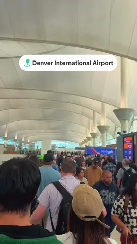 here is your sign to arrive early when flying denver #denverinternationalairport #colorado #airport #security #crowded 