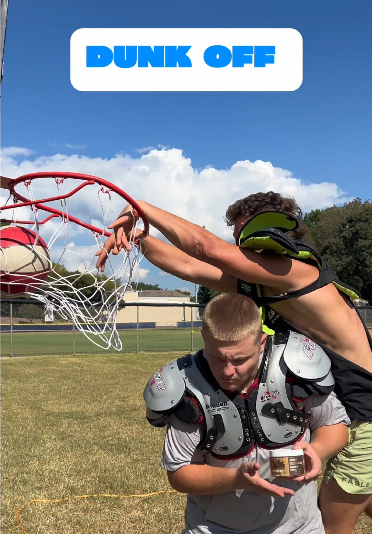 DUNK OFF 🏀 BY DOICH 🍪 #sports #trickshot #basketball #funny #game @JakeAjemian30 @Speed @Doich Cookie Dough 