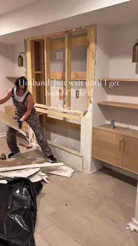 Full build video of ripping out my fireplace and replacing it with Ikea cabinets.  I added Ikea Kalax shelves and made them custom.  How do you think it turned out? Should I have kept the fireplace or do you like the built ins better?  #diyhome #beforeandafter #hometransformation #homerenovation #customcabinets   projects 