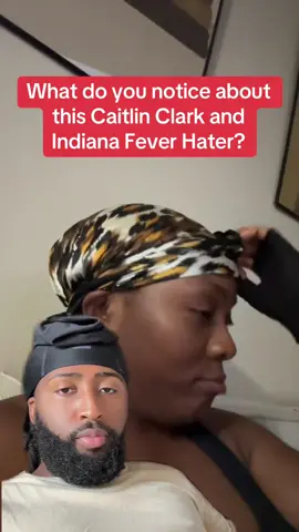 What do you notice about this Caitlin Clark and Indiana Fever Hater? #WNBA #wbb #caitlinclark #indianafever #lasvegasaces 