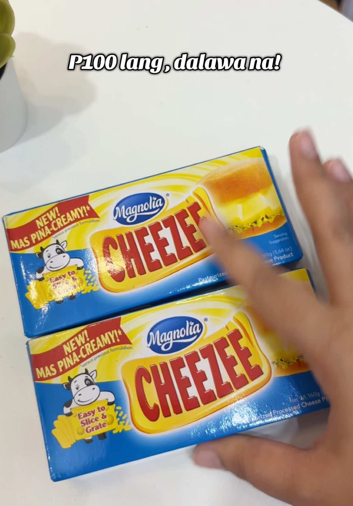 100 lang dalawa na! 😊 #magnoliacheezee #magnoliacheezee160g #cheese #cheeze 