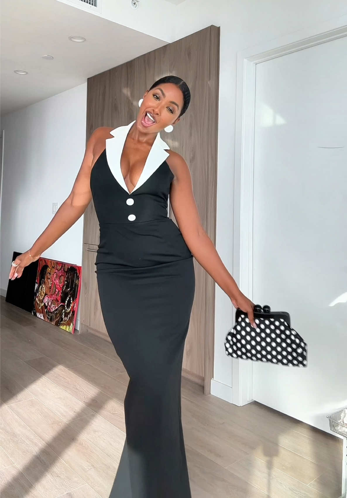 Stepping out 🤍🖤 #OOTD 