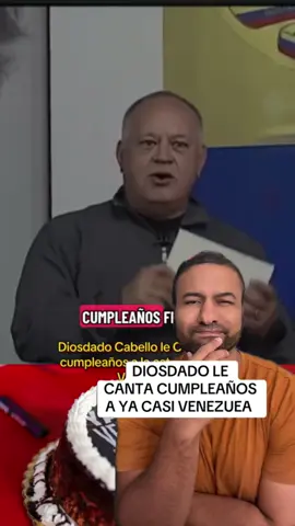 Diosdado le canta Cumpleaños a Ya casi Venezuela #diosdado #noticiastiktok #noticiasvenezuela #noticiasusa #noticiasdeultimahora
