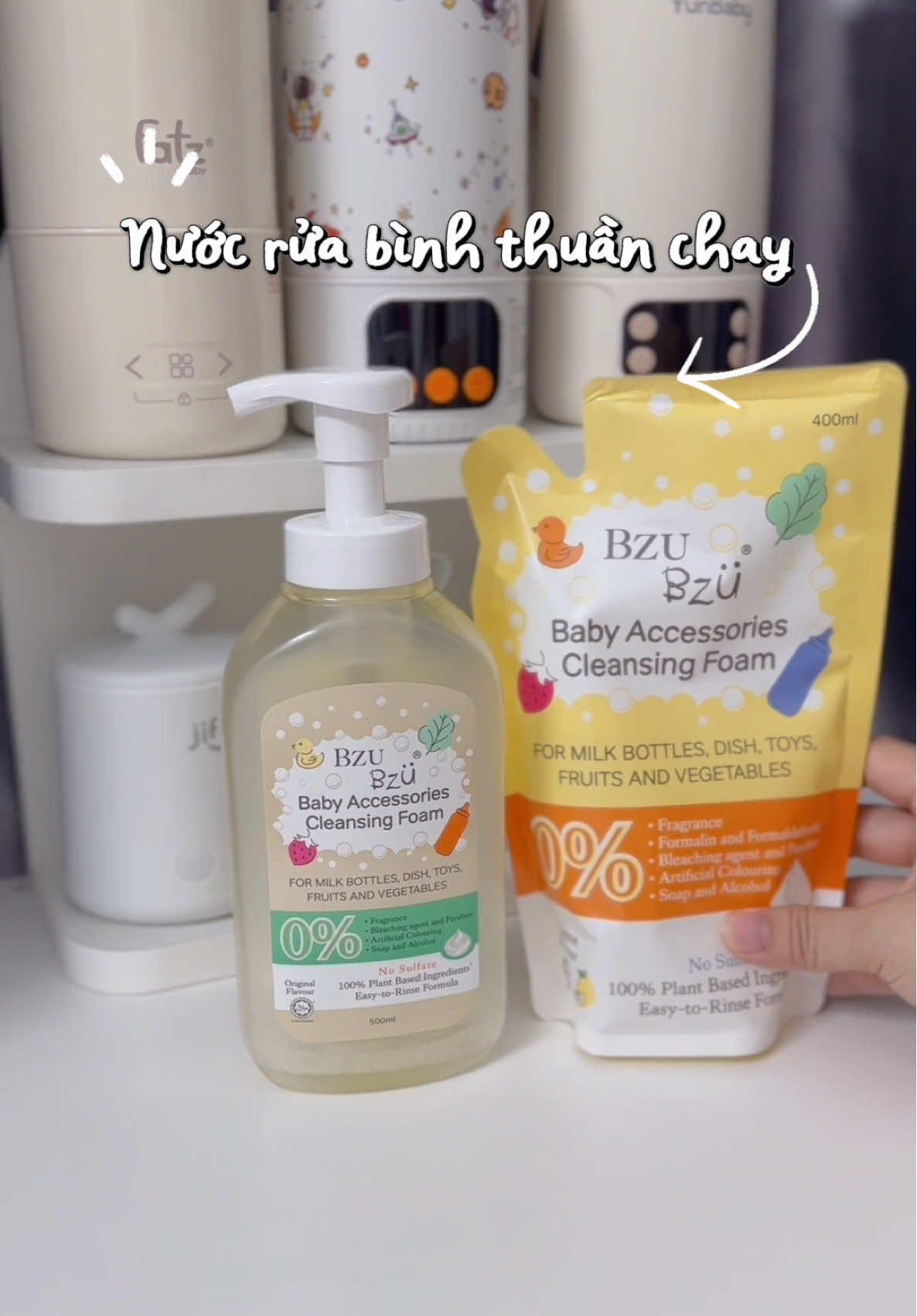 Nước rửa bình chân ái của tui đây, tui bị dị ứng da tay nhưng vẫn ko bao giờ ngại rửa bình cho con vì đã có cứu tinh Bzu Bzu rùiii🫧🧊✨🍼💧⛅️🪸❄️🌷💫📝📎📍💨🇻🇳🪸🫧 #bzubzu #nuocruabinhsua #xuhuong #mevabe #ilovetiktok 