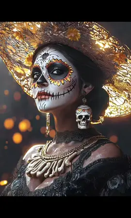 💛🌟💀🖤 . . . . . . . . . . . . . . #catrina #sugarskullmakeup #catrinamakeup #diadelosmuertos #ai 