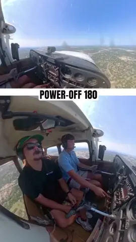 POWER-OFF 180!!! 👀🫨 What are some techniques you were taught when learning this skill???  . . . . . #flightschool #parrishaviation #studentpilot #landings #aviationdaily 