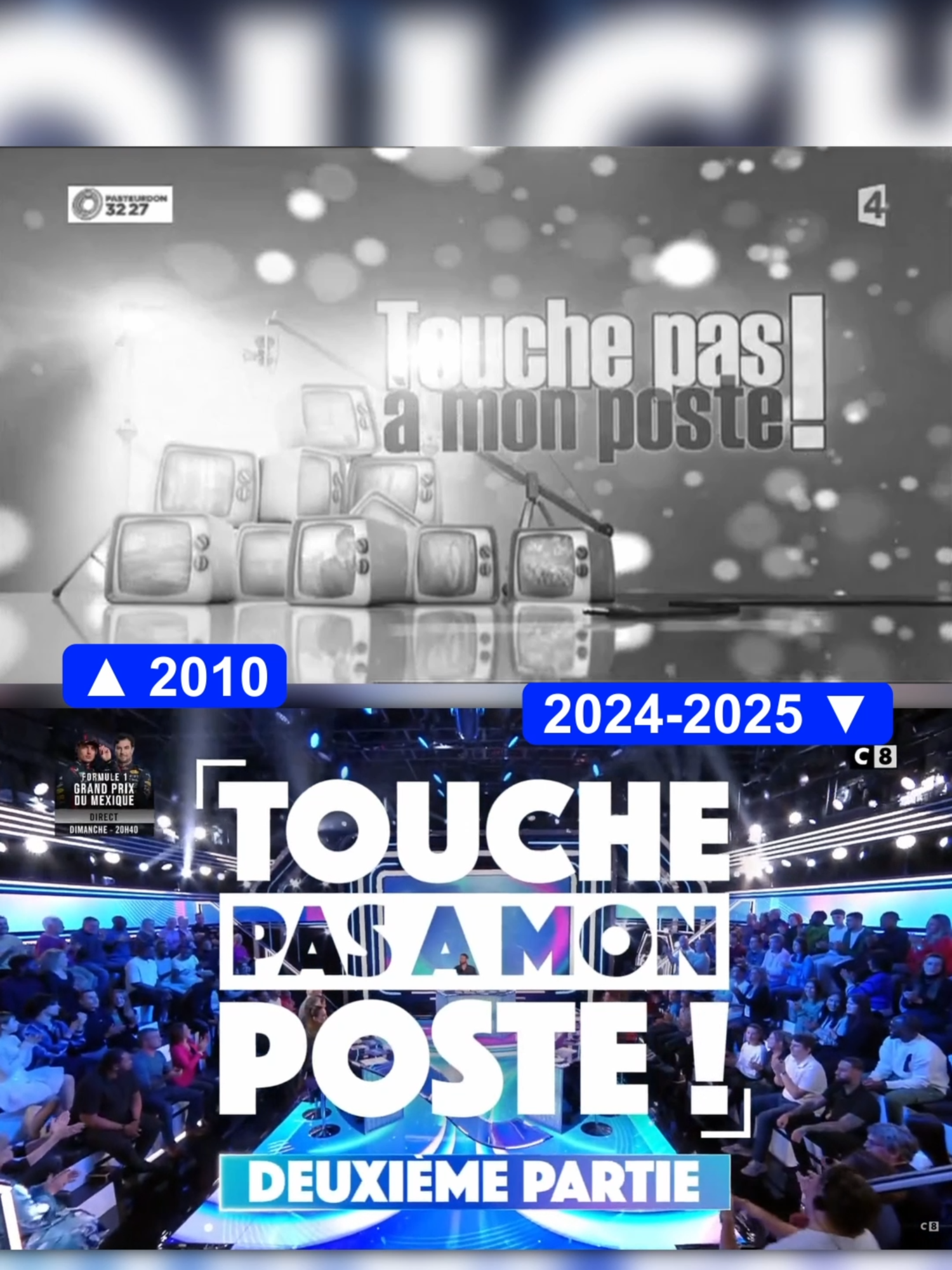 Premier Générique VS Dernier Générique de Touche Pas à Mon Poste #tv #intro #TPMP