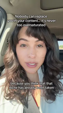 Even if there’s 1 million people talking about the same subject, nobody can replace you and your unique perspective 
