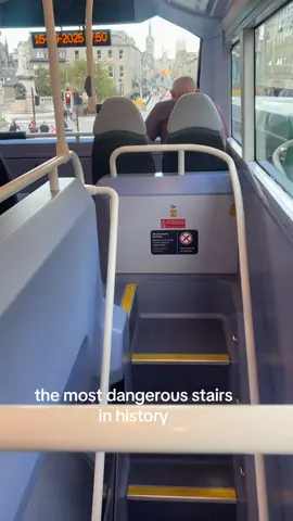 I nearly died on these stairs 😭💔 #fyp #bus #comedy #viralvideo #funnyvideos 