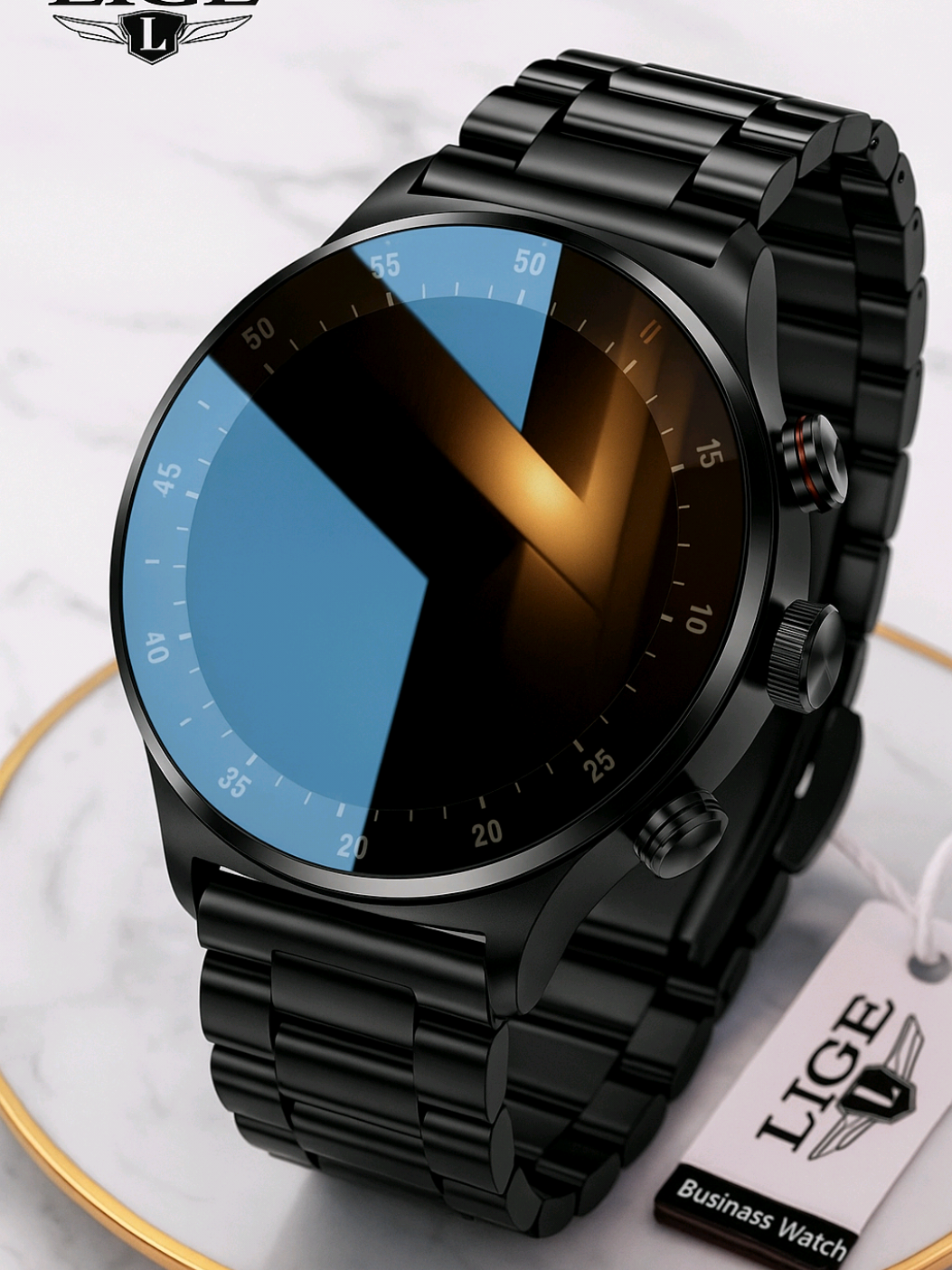 LIGE Jam Tangan Pintar Pria Panggilan Bluetooth Sentuh Penuh smart watch Olahraga EKG Pelacak Kesehatan Jam Tangan Pintar.  #jam #outfit #jamaicatiktok #tiktok #fyp 