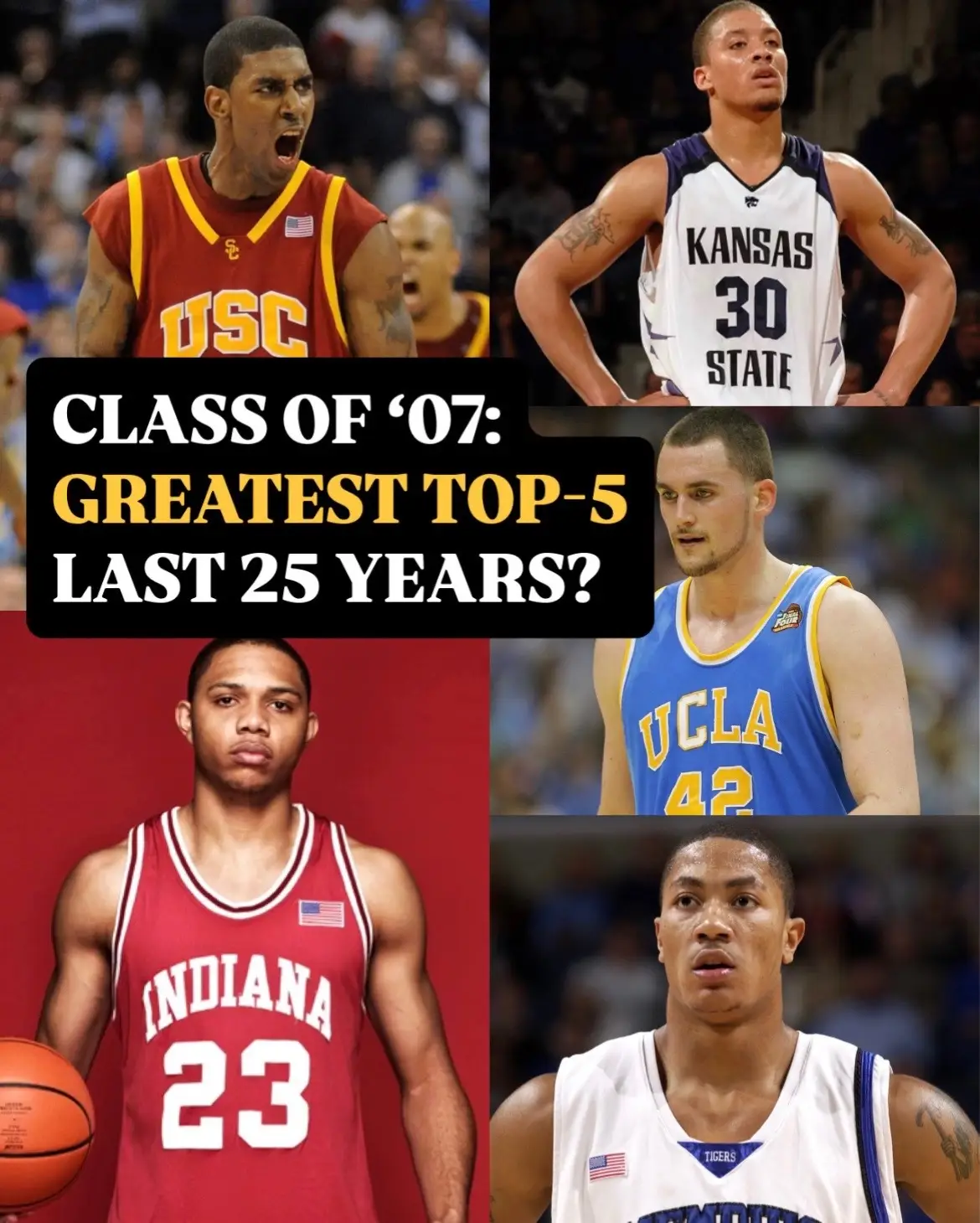 Does the High School Recruiting Class of 2007 have the best  Top-5 EVER?! ⬇️ Which year are you rollin with? #HighSchool #Basketball #Recruiting #College #NBA 
