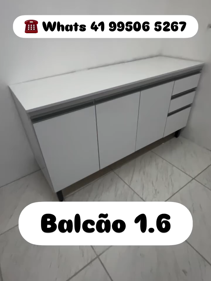 Balcão 1.6 ☎️ Whats 41 99506 5267 #fyp #explorar #casa #armario #dona #explore #cozinha #moveis #balcao #f #guardaroupa #multiusos #beliche #quarto #aereo #sala #rack #infantil #bebe #escritorio