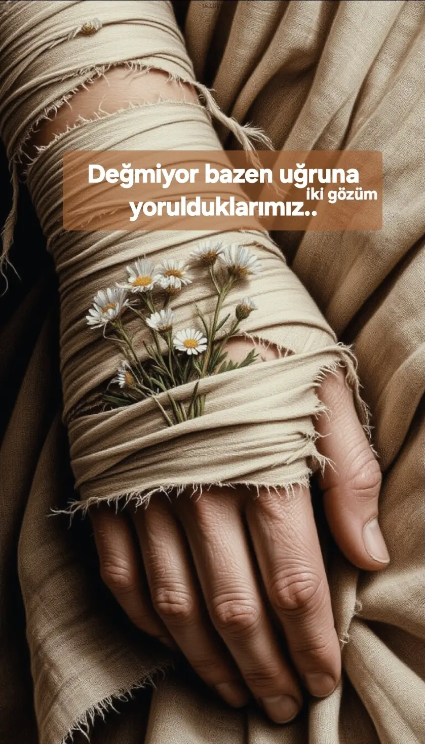 Değmiyor bazen uğruna yorulduklarımız..🥀
