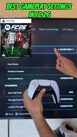 Best gameplay settings in FC 26✅ #eafc #eafc26 #fc26 #fifa #fut #fyp 