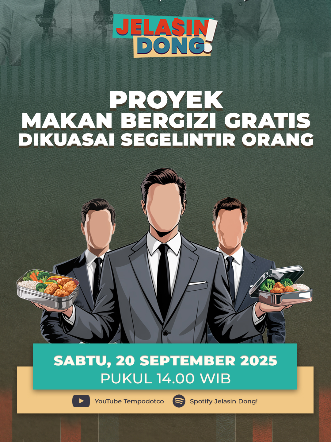 Segelintir orang diduga menguasai proyek makan bergizi gratis. Kondisi ini berisiko besar mengingat pemerintah mengucurkan anggaran besar pada proyek prioritas Presiden Prabowo Subianto ini.