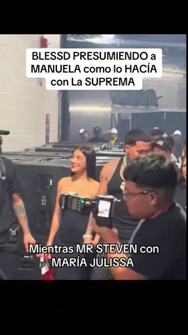 Blessd saliendo de un concierto de la gira que tiene con Anuel, se le vio muy cariñoso con su actual pareja Manuela QM, que sorprende por su parecido físico a la ex del cantante La Suprema, que pensara MR STEVEN? #blessd #mrstiventc #manuelaqm__ #lasuprema #anuel 