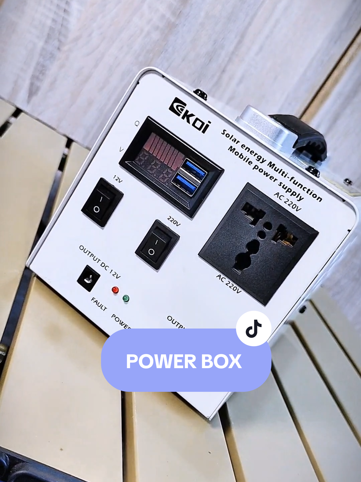 ⚡ ไฟดับไม่ใช่ปัญหา!🌞 กล่องจ่ายไฟโซลาร์เซลล์ 200W 🔋 ความจุแบต 78,800mAh #กล่องจ่ายไฟ #โซลาร์เซลล์ #ไฟฟ้าสำรอง #พกพาง่าย #แคมป์ปิ้ง 