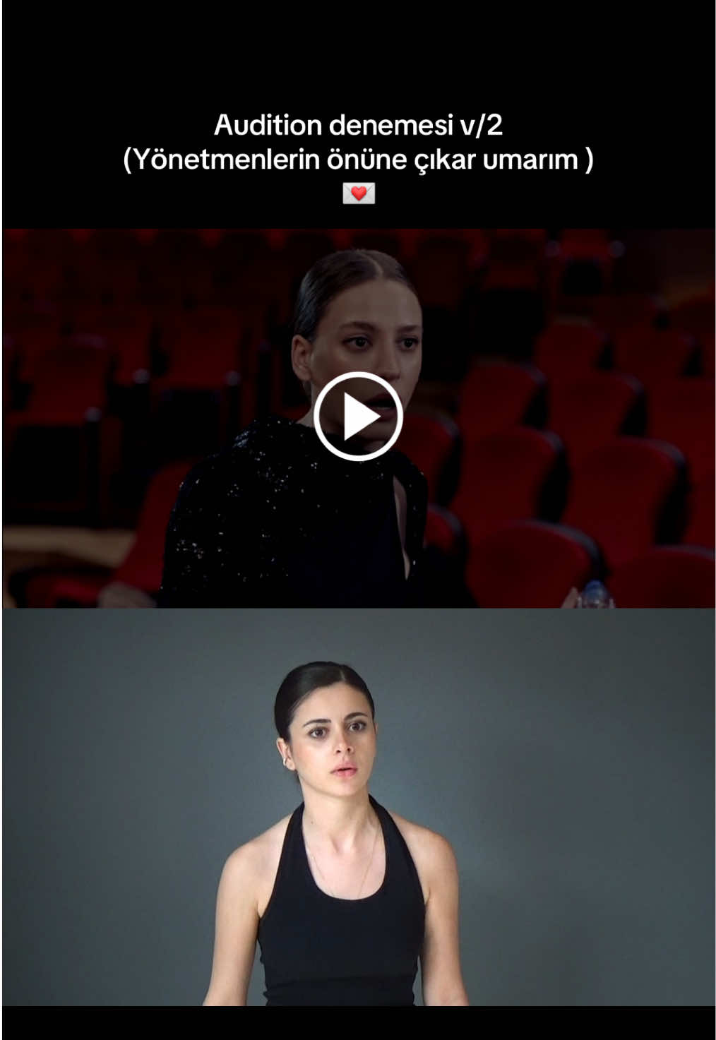 Umarım beğenilir 🫠🙏🏻 #oyunculuk #audition #oyuncu #serenaysarıkaya #yönetmen