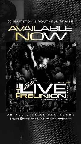 Hey family! The new Deluxe version of the YP Live Reunion record is available today on all digital platforms!   All the songs you love for the reunion that was released earlier this year are on it plus 4 new songs featuring @Melvin Crispell III @Tim Bowman Jr. @Jay Todd & @Jumboane !!! This is in addition to the already crazy features of @Wendi Henderson Wyatt @Tamela Mann @DavidWilford @Iambrvndonp and so many more!  Stream and / or download this today!!! #praise #worship #church #YouthfulPraise #TheLiveReunion 