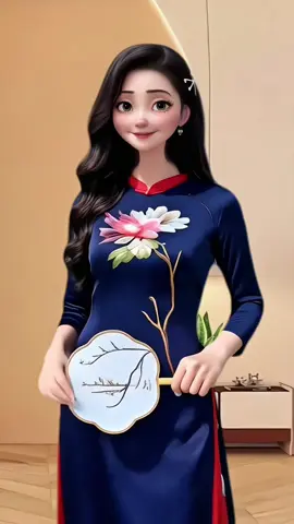 Áo dài nữ thêu hoa mẫu đơn lụa tây thi màu xanh than phối cổ ✨ #xuhuong #thoitrang #aodai #aodaivietnam #aodaitruyenthong 