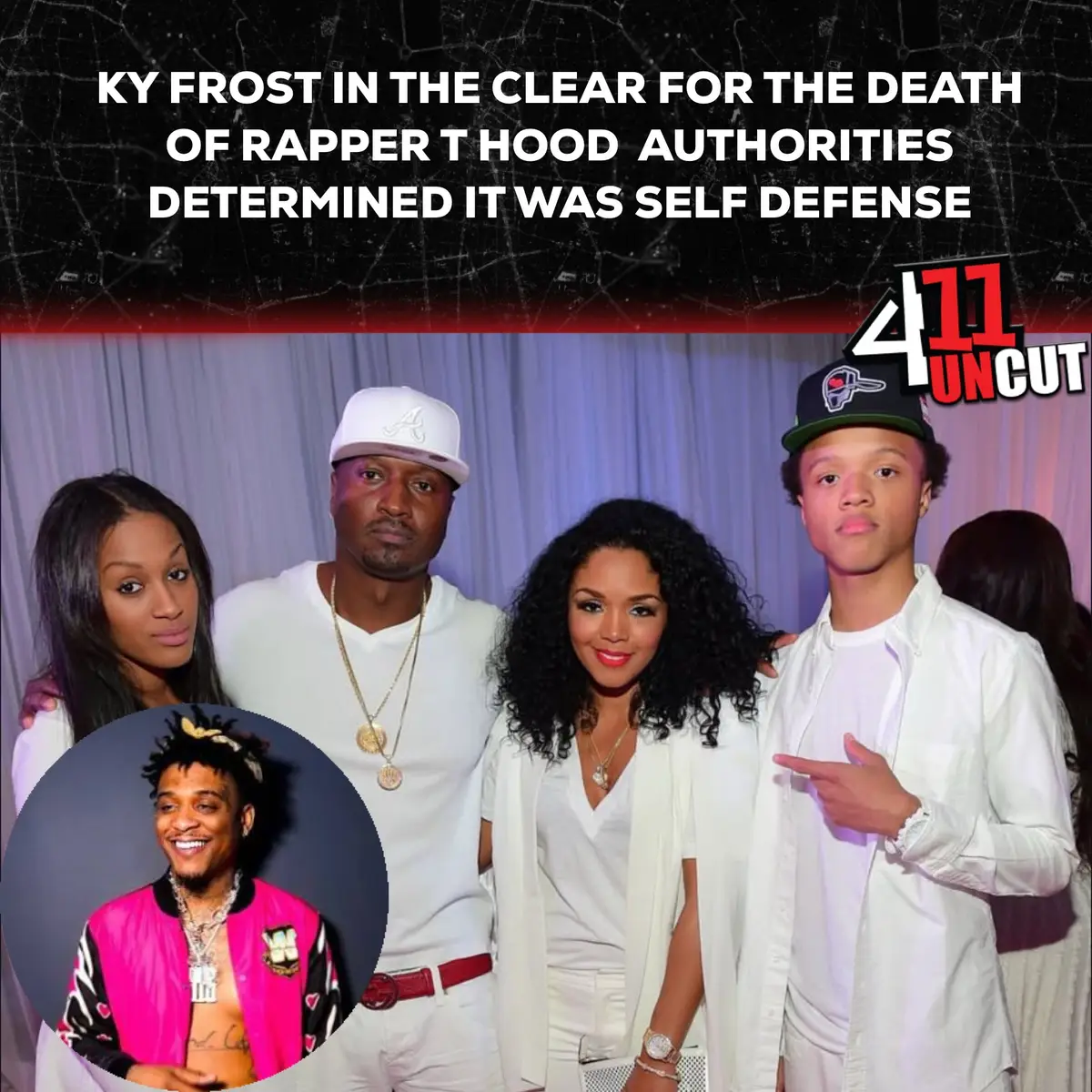 Gang, Kirk and Rasheeda Frost’s son Ky Frost has been cleared in the death of his sisters boyfriend rapper #THood. Authorities determined he acted in self defense. Thoughts?  #411Uncut #411WithNellaD 