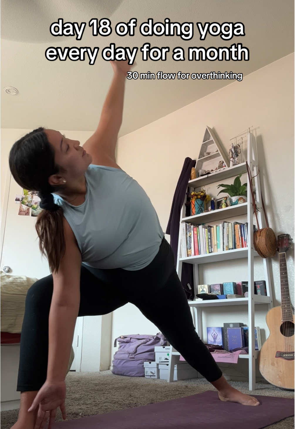 creating space with every breath 🫶🏽✨🧚🏽‍♀️ feat. rare cameo from buppy 🥰 #fridayvibes #30daychallenge #movementmedicine #timelapse #yogaflow 