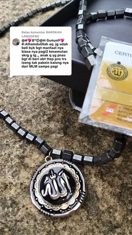 Membalas @BAROKAH LANGGENG belinya sekali mnfaatnya seumur hidup #promoguncang99 #fyp #kalung #kalungkesehatan #gelang 