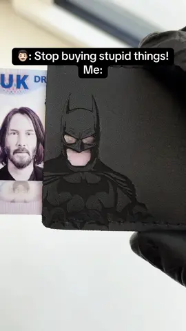 Does Batman Wallet ID Counts? 😎 #fyp #batman #wallet #id #viral 