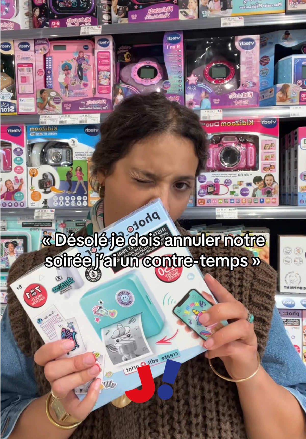 Et vous c’est quoi votre meilleure excuse ?  Nous on a opté pour la mini imprimante instantanée 📸 #joueclub #photocreator #canaltoys #creativite 