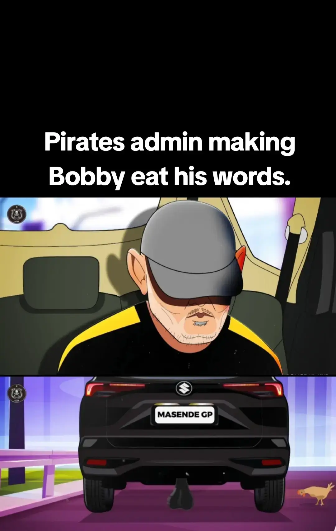 Orlando Pirates admin making kaizer chiefs, Bobby, eat his own words. Football South Africa #fyp #foryoupage 