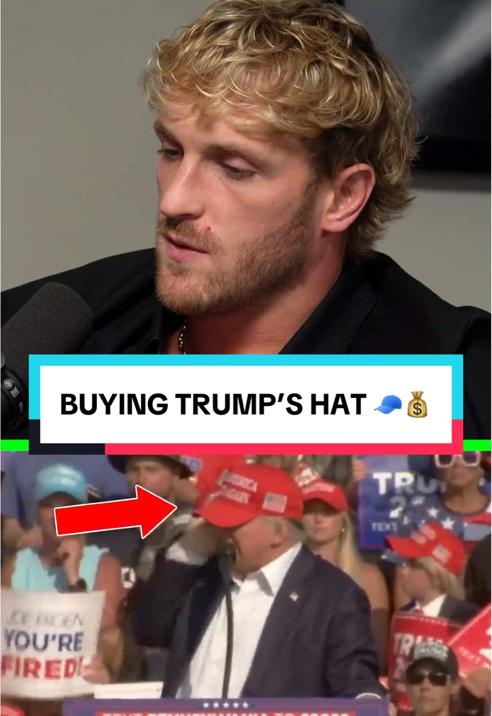 LOGAN PAUL TRIES TO BUY DONALD TRUMP’S INFAMOUS HAT 🧢💰 #loganpaul #danawhite #donaldtrump #trump #impaulsive @Logan Paul @DanaWhite @heybigmike @President Donald J Trump 