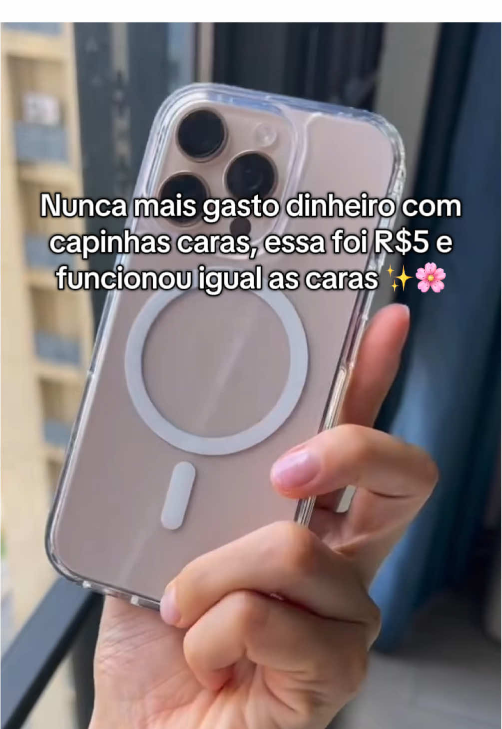 Uma capinha magnética de 5 reais que funciona igual as capinhas caras da minha cidade 