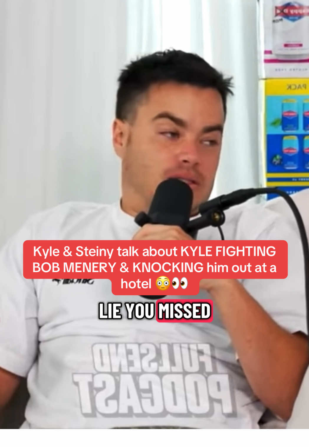Kyle & Steiny talk about KYLE FIGHTING BOB MENERY & KNOCKING him out at a hotel 😳👀 @FULL SEND Podcast #podcast #fullsend #nelk #bobmenery #clips 