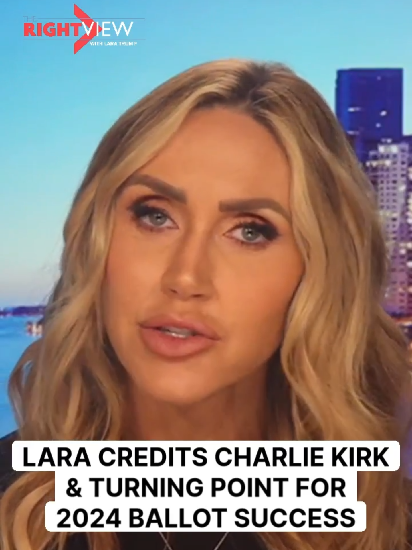 Lara Credits Charlie Kirk & Turning Point for 2024 Ballot Success Lara reveals how Charlie Kirk & Turning Point USA played a pivotal role in 2024—registering voters, chasing ballots & energizing campuses. She says Trump wouldn’t be president today without their efforts.  #CharlieKirk #TurningPointUSA