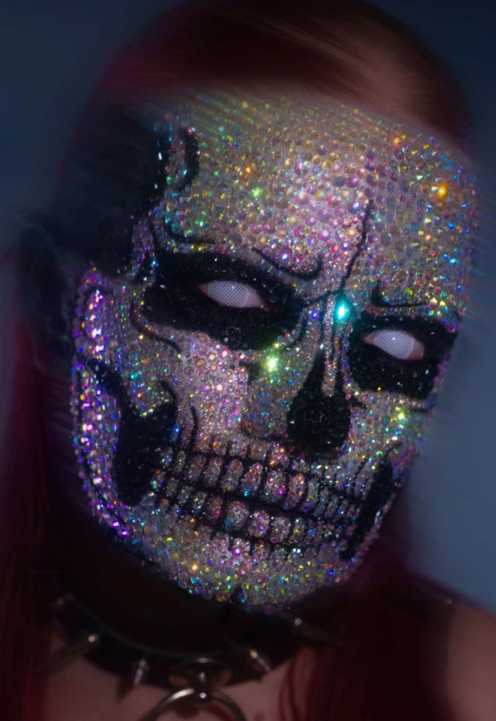 Bodies bodies BODIES!!! Over 20 hours of makeup. #halloween #halloween2025 #makeuptransformation #skullmakeup #rhinestonemakeup 
