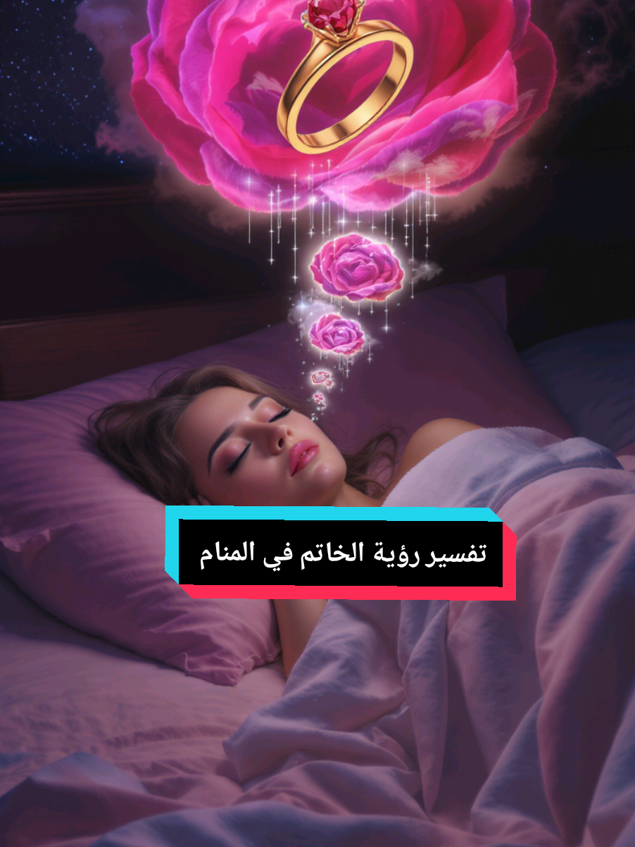 تفسير رؤية الخاتم في المنام  من رأى خاتما من ذهب وكانت إمرأته حامل، ولدت ذكرا. ومن رأى أنه سقط فص خاتمه، مات ولده أو فقد شيئا من ماله. وكسر الخاتم في الحلم، يدل على طلاق الزوجة. وانتزاع الخاتم للمرأة يدل على موت زوجها أو شخص قريب. الخاتم الضيق في المنام علاقة غير مريحة. #تفسير_الأحلام #مفسر_احلام 