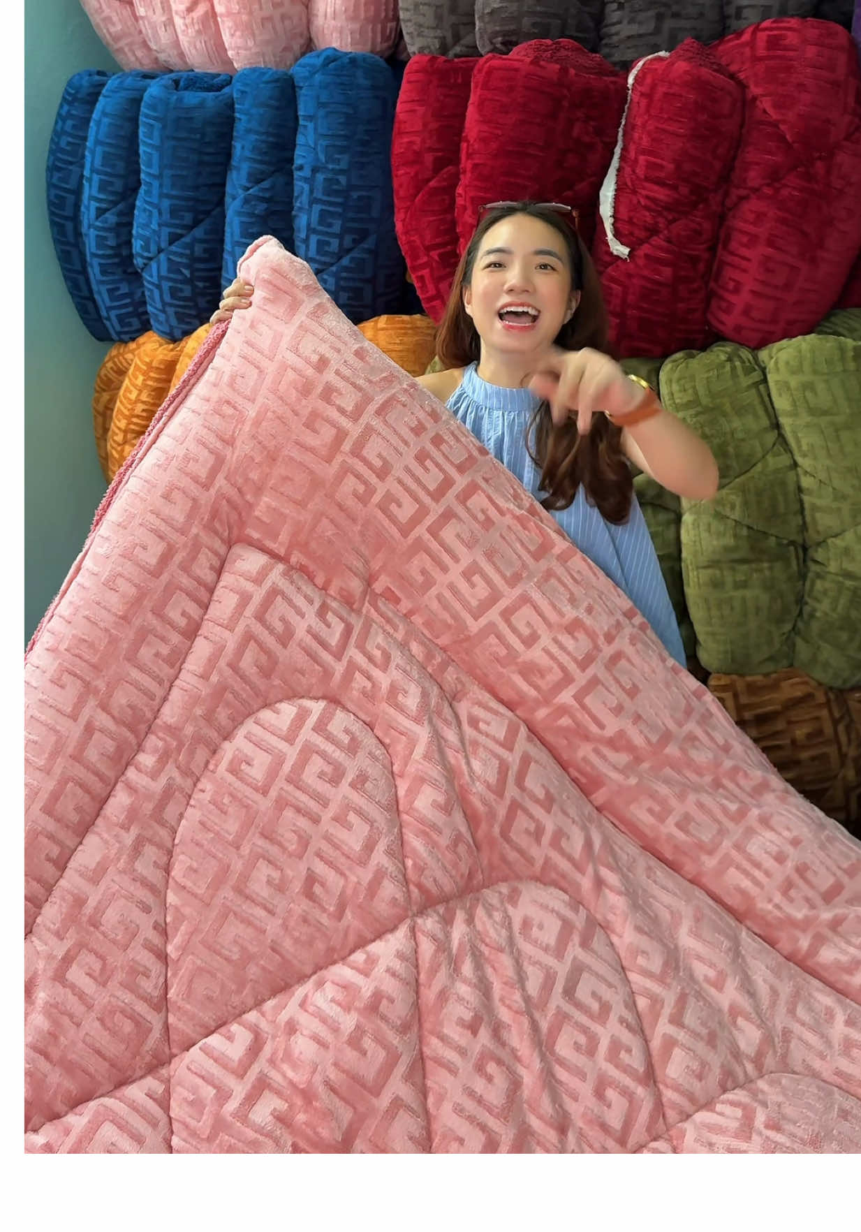 [ DEAL ĐỘC QUYỀN ]  Chăn cừu hoạ tiết chữ vạn #xuhuong #chandaihan #chanchuvan #huyenhomhinh365 