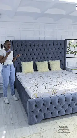Beautiful standard rectangular beds customized in different colors to match our client's bedroom theme,  5*6 bed at ksh 50,000 6*7 bed at ksh 65,000 4*6 bunk bed at ksh 55,000 4*6 kid beds each at ksh 40,000. Each bedside cabinet at ksh 20,000 Available on order. We are located in Utawala, Nairobi, next to El-Shaddai Junior Academy. #bedroomgoals #bedroomfurniture #modernbeds #chesterbed #nairobifurniturestore 