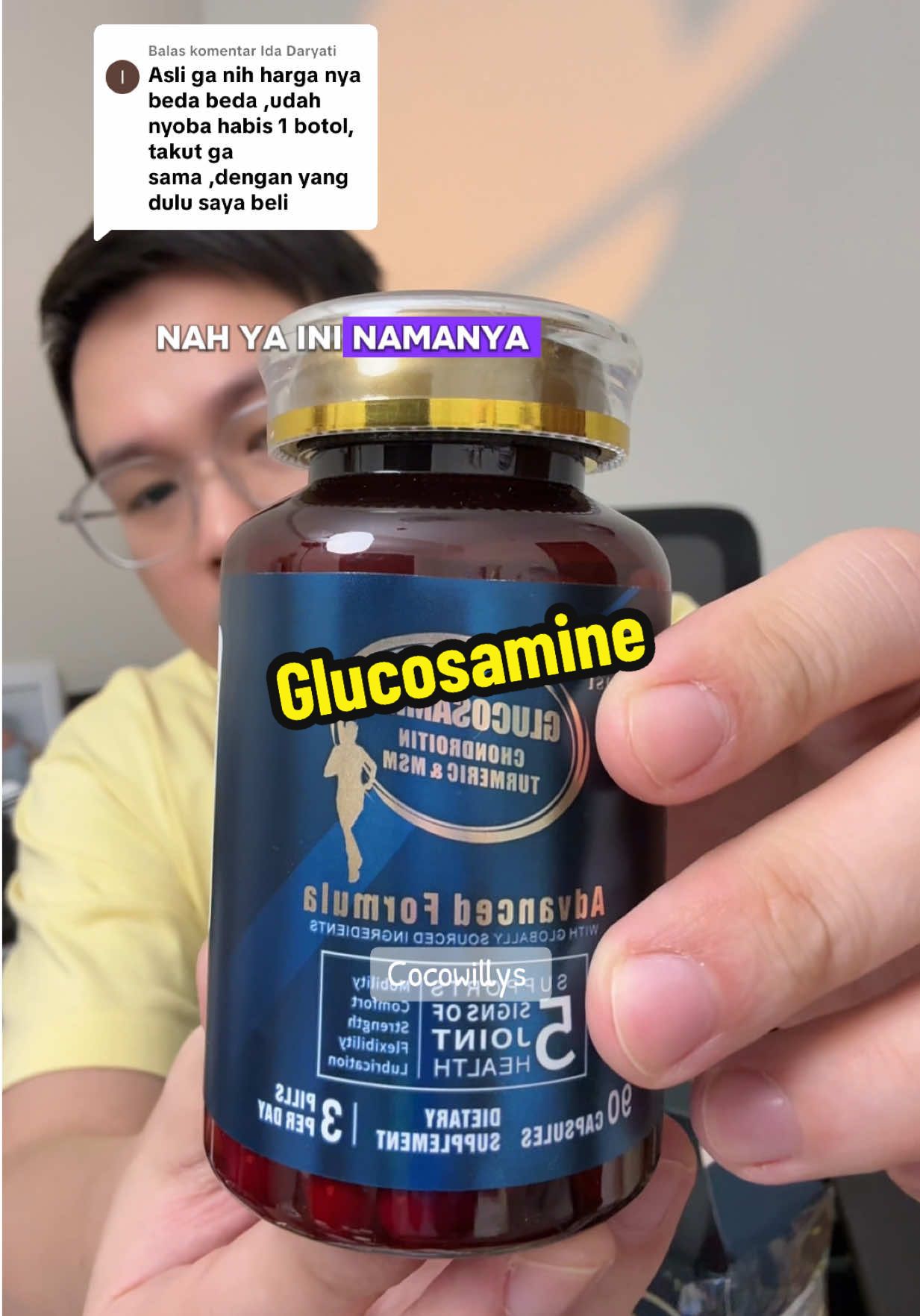Membalas @Ida Daryati beli aja kak disini resmi kok #glucosamine #obatnyerisendi #obatsendi 