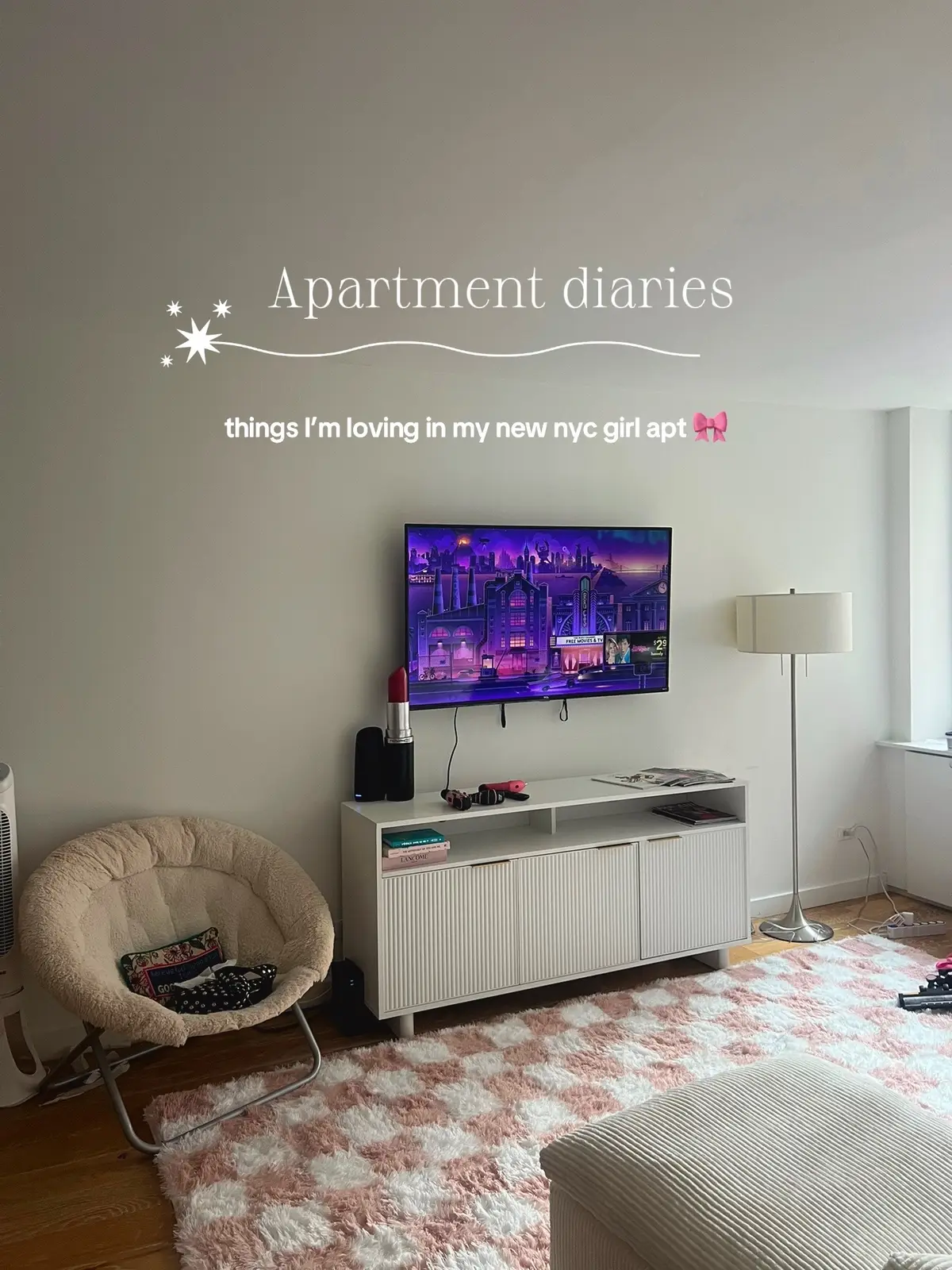 ahh so excited to share more updates soon bc she’s truly coming along 🤭 #nyc #girlapartment #nycapartment #aptdecor 